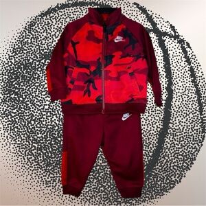 Nike Red Camo Tracksuit